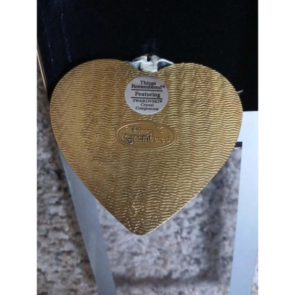 Things Remembered Wine and Roses Ornament Swarovski Crystal Components Wall Hang